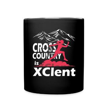XC running present for men and women - Full Colour Mug - black - Front