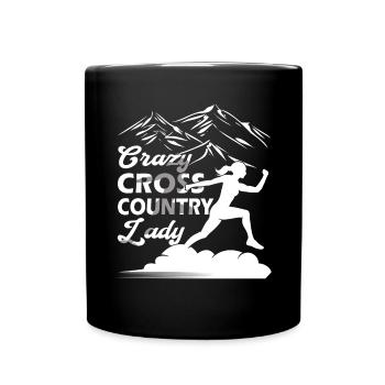 XC running present for men and women - Full Colour Mug - black - Front