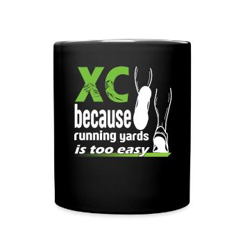 XC running present for men and women - Full Colour Mug - black - Front