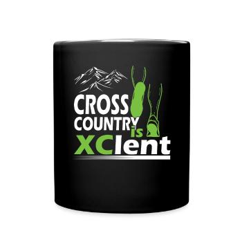 XC running present for men and women - Full Colour Mug - black - Front