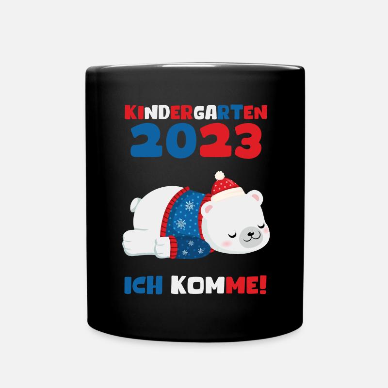 Kindergarten 2023 Ich Komme Jungen Kita Geschenk - Tasse einfarbig - Schwarz