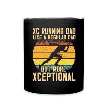 XC running present for men and women - Full Colour Mug - black - Front