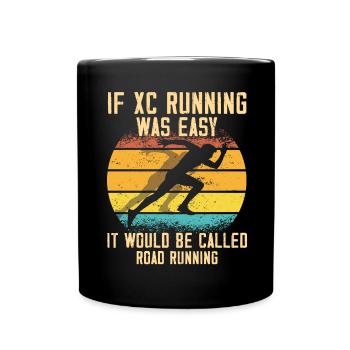 XC running present for men and women - Full Colour Mug - black - Front