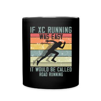 XC running present for men and women - Full Colour Mug - black - Front