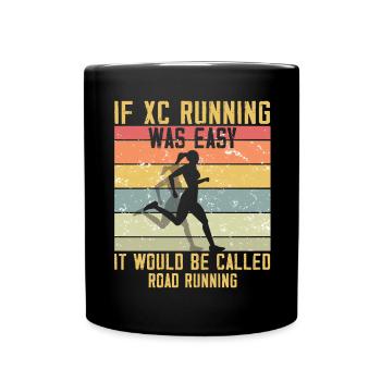 XC running present for men and women - Full Colour Mug - black - Front