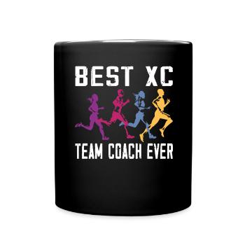 XC running present for men and women - Full Colour Mug - black - Front