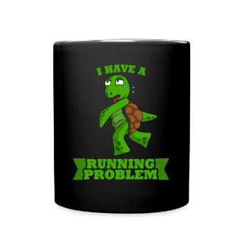 Courir Tortue Course Sports - Mug uni - noir - Devant