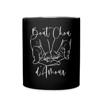 Bébé bout chou d amour Cadeau Naissance - Mug uni - noir - Devant