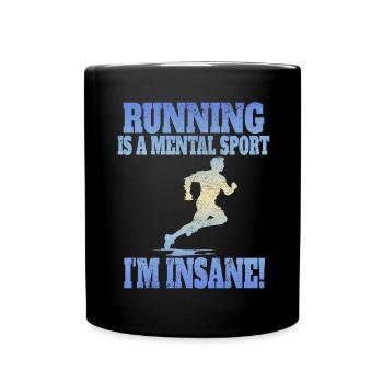 XC running present for men and women - Full Colour Mug - black - Front