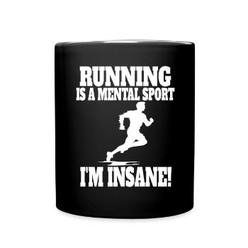 XC running present for men and women - Full Colour Mug - black - Front