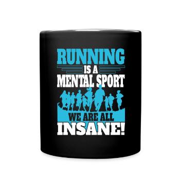 XC running present for men and women - Full Colour Mug - black - Front