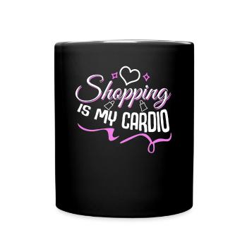 Shopping Shoes High Heels - Full Colour Mug - black - Front