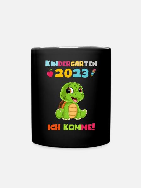 Kindergarten 2023 Ich Komme Jungen Kita Geschenk - Tasse einfarbig - Schwarz