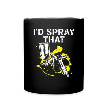 Body painter Someone has to do it - Full Colour Mug - black - Front
