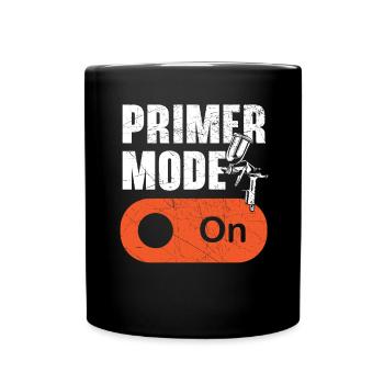Primer mode in car painting car painter - Full Colour Mug - black - Front