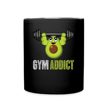 Bodybuilder Gym Fitness Strongman - Tasse einfarbig - Schwarz - Vorne