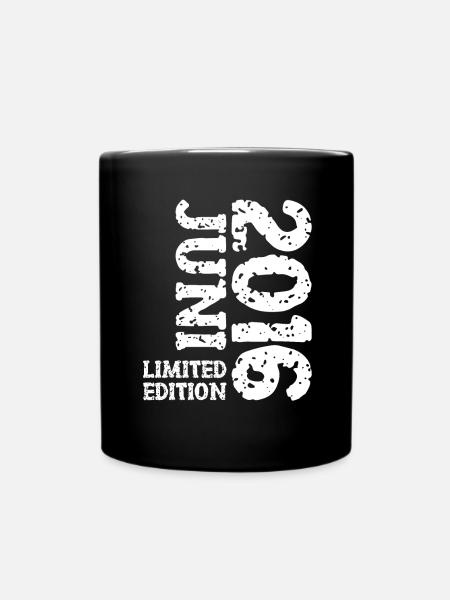 2016 Juni Limited Edition Geburtstag Geschenk - Tasse einfarbig - Schwarz