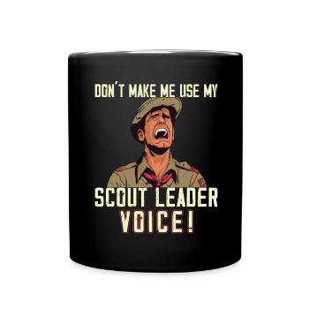 Camping Scoutmaster - Drôle de chef scout - Mug uni - noir - Devant