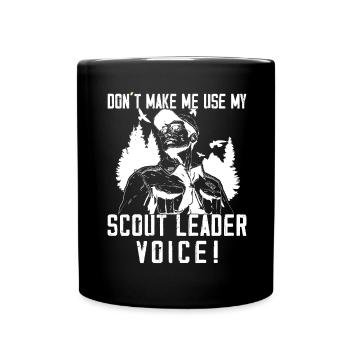 Camping Scoutmaster - Drôle de chef scout - Mug uni - noir - Devant