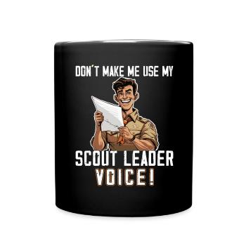 Camping Scoutmaster - Drôle de chef scout - Mug uni - noir - Devant