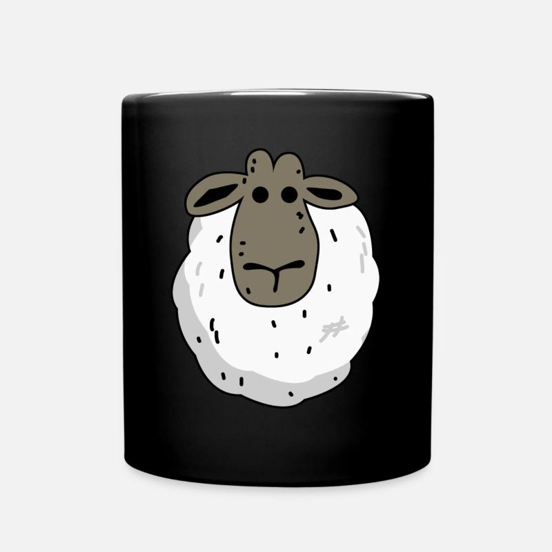 Moutons Moutons Drôles de moutons - Mug uni - noir