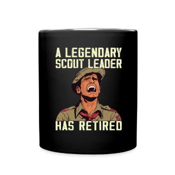 Camping Scouting - Funny Scout Guide - Full Colour Mug - black - Front