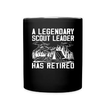 Camping Scoutisme - Drôle de guide scout - Mug uni - noir - Devant
