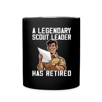 Camping Scouting - Funny Scout Guide - Full Colour Mug - black - Front