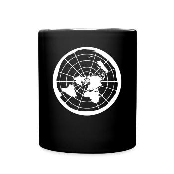 Weltkarten Weltkarte Weltkugel Weltreise - Tasse einfarbig - Schwarz - Vorne