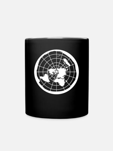 Weltkarten Weltkarte Weltkugel Weltreise - Tasse einfarbig - Schwarz
