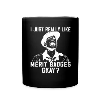 Camping Scoutisme - Drôle de guide scout - Mug uni - noir - Devant