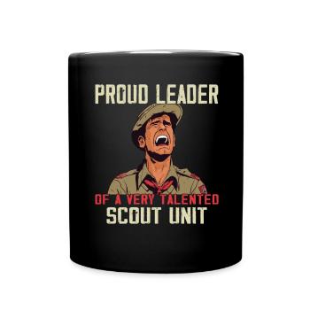 Camping Scouting - Funny Scout Guide - Full Colour Mug - black - Front