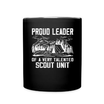 Camping Scouting - Funny Scout Guide - Full Colour Mug - black - Front
