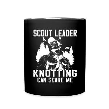 Camping Scouting - Funny Scout Guide - Full Colour Mug - black - Front