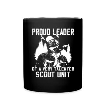 Camping Scouting - Funny Scout Guide - Full Colour Mug - black - Front