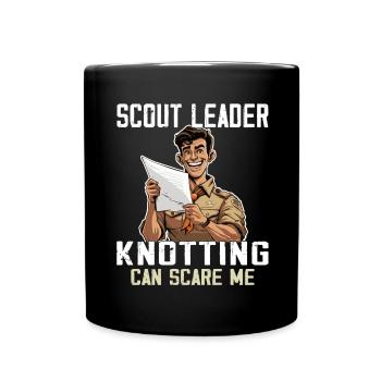 Camping Scouting - Funny Scout Guide - Full Colour Mug - black - Front