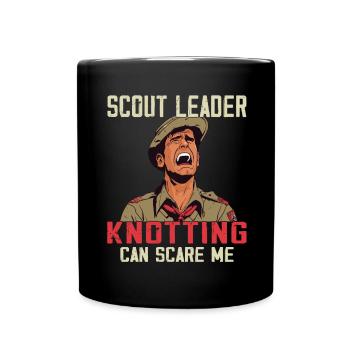 Camping Scouting - Funny Scout Guide - Full Colour Mug - black - Front