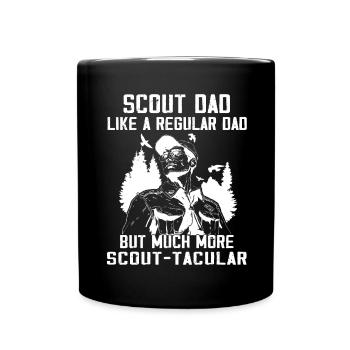 Camping Scouting - Drôle de père scout - Mug uni - noir - Devant