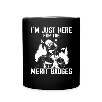 Camping Scouting - Funny Scout Father - Full Colour Mug - black - Front