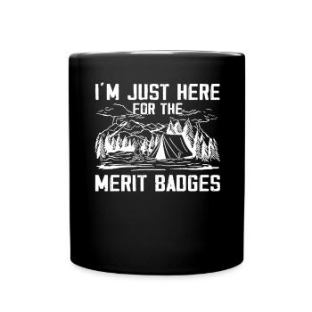 Camping Scouting - Funny Scout Father - Full Colour Mug - black - Front