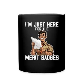 Camping Scouting - Funny Scout Father - Full Colour Mug - black - Front