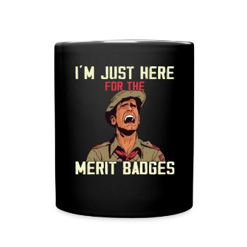 Camping Scouting - Drôle de père scout - Mug uni - noir - Devant
