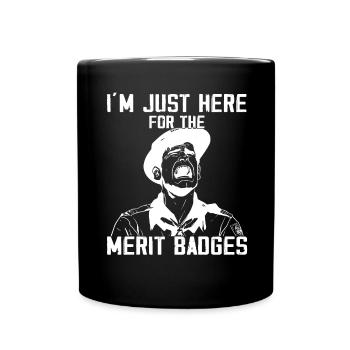 Camping Scouting - Funny Scout Father - Full Colour Mug - black - Front
