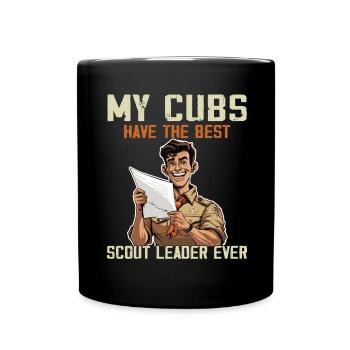 Camping Scouting - Funny Scout Father - Full Colour Mug - black - Front