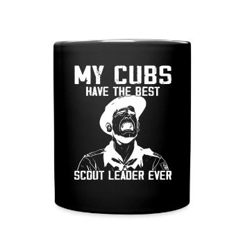 Camping Scouting - Funny Scout Father - Full Colour Mug - black - Front