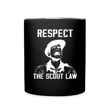 Camping Scouting - Funny Scout Father - Full Colour Mug - black - Front