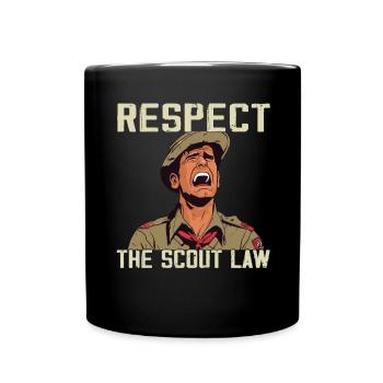 Camping Scouting - Drôle de père scout - Mug uni - noir - Devant