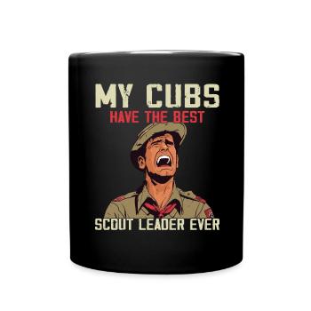 Camping Scouting - Drôle de père scout - Mug uni - noir - Devant
