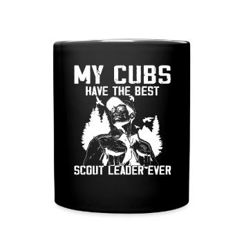 Camping Scouting - Funny Scout Father - Full Colour Mug - black - Front
