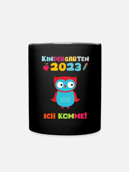 Kindergarten 2023 Ich Komme Jungen Kita Geschenk - Tasse einfarbig - Schwarz